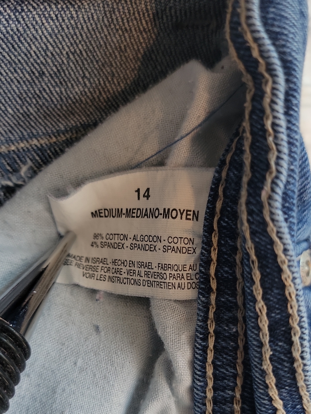 Gloria Vanderbilt Vintage Red Label Blue Denim Jeans Womens Size 14 Waist 31"X27 - Picture 10 of 13